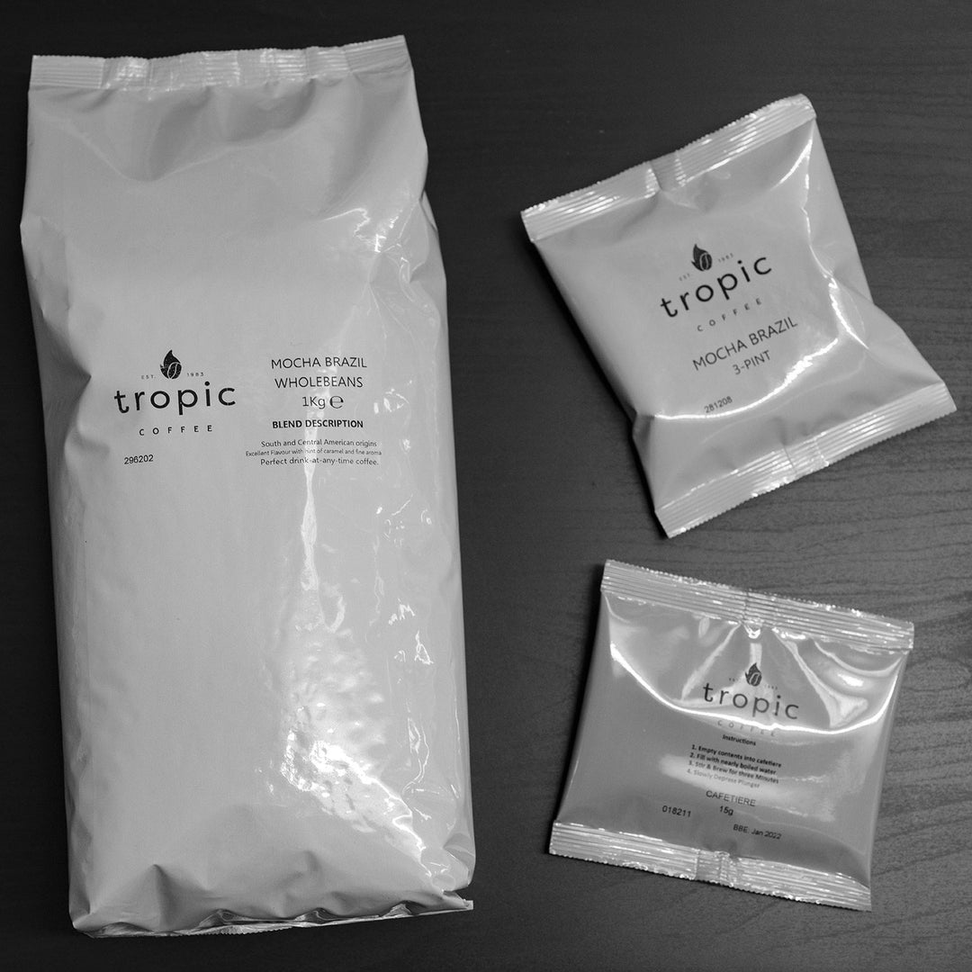 Private packaging using thermal printers for customer coffee bags