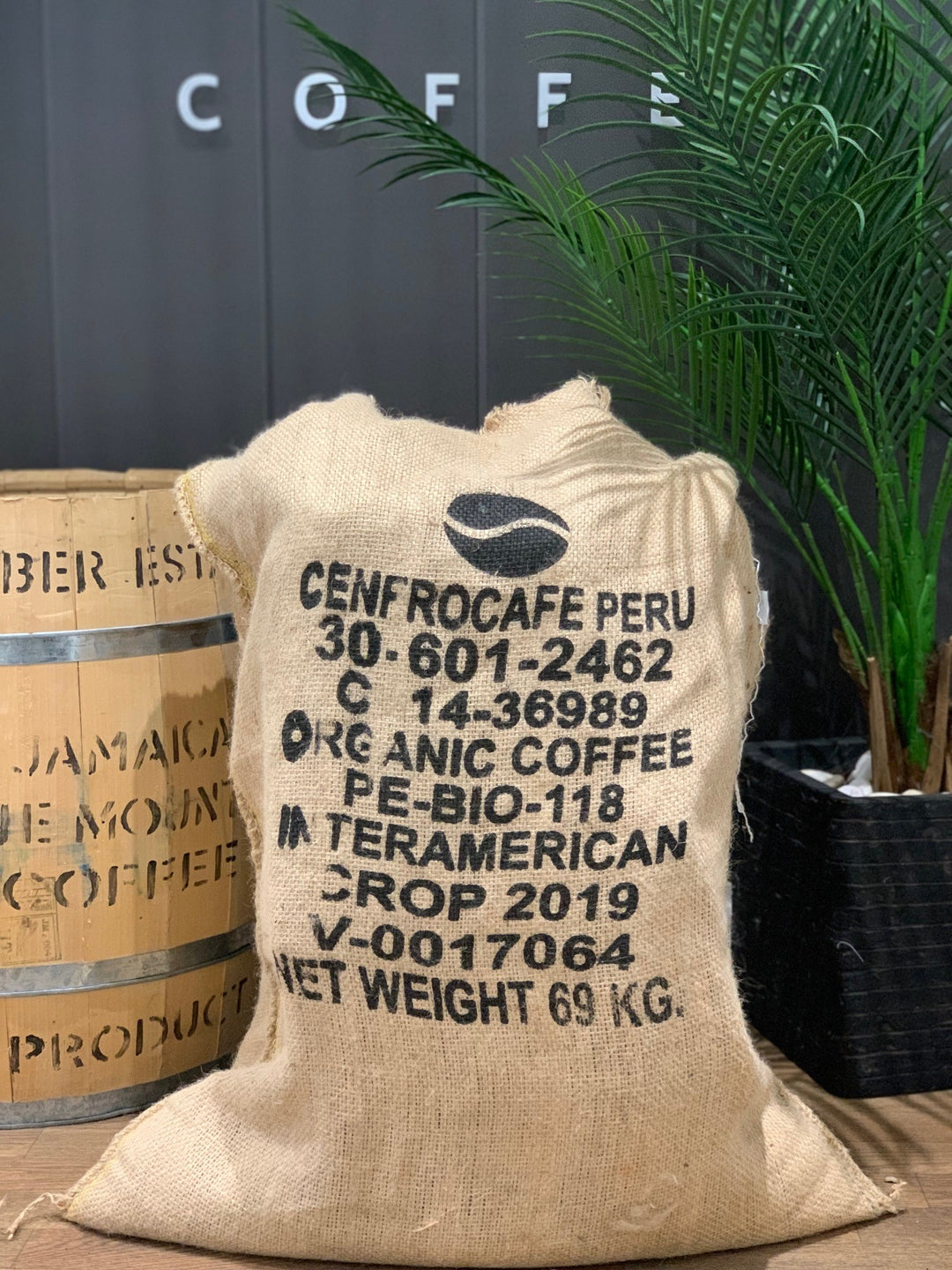 Peru coffee sacks